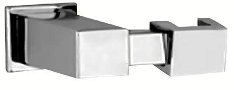 Kromirani zidni nosač ručnog tuša Paffoni Level u modernom četvrtastom dizajnu.