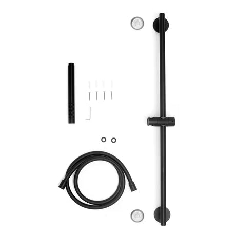 Zidni tuš set Paffoni Life u mat crnoj izvedbi s jednom funkcijom