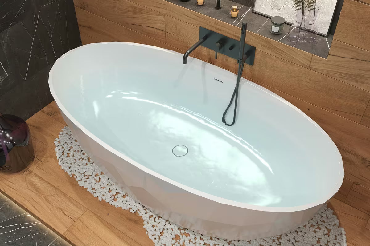Paffoni Light podžbukna tuš i miješalica za kadu u crnoj mat izvedbi