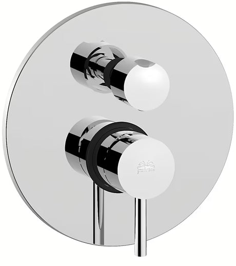 Podžbukna jednoručna baterija tuš i miješalica za kadu Paffoni Light u sjajnom kromu s pokrovnom pločom