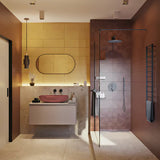 Podžbukni tuš sustav Paffoni Light u crnoj boji s dvije funkcije