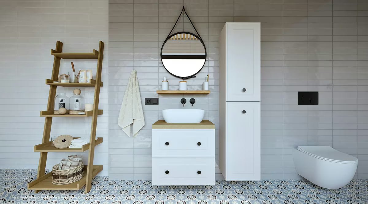 Podžbukna miješalica za umivaonik Paffoni Light u crnoj mat izvedbi s ručicom