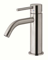 Jednoručna Baterija stojeća miješalica za umivaonik Paffoni Light u izvedbi od nehrđajućeg čelika bez odvoda.