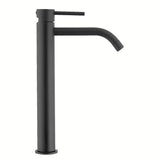 Paffoni Light visoka miješalica za umivaonik u crnoj mat izvedbi bez odvoda