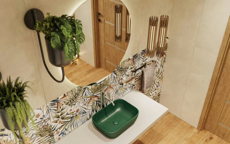 Visoka miješalica za Umivaonik Paffoni Light u krom izvedbi, jednoručna baterija stojeća bez odvoda.