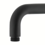 Mat crni nosač nadglavnog tuša Paffoni Lux duljine 40 cm za tuševi