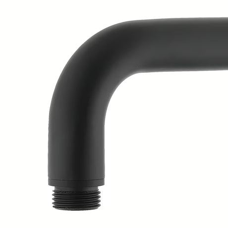 Mat crni nosač nadglavnog tuša Paffoni Lux duljine 40 cm za tuševi