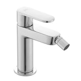 Kromirana jednoručna baterija stojeća miješalica za bide Paffoni Pavia s odvodom i fleksibilnim perlatorom