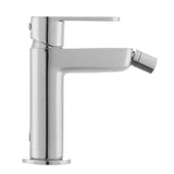 Kromirana jednoručna baterija stojeća miješalica za bide Paffoni Pavia s odvodom i fleksibilnim perlatorom