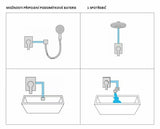 Paffoni Pavia podžbukna jednoručna baterija miješalica za tuš u kromiranoj izvedbi zaobljenog dizajna