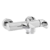 Jednoručna Baterija zidna miješalica za kadu Paffoni Pavia u krom izvedbi sa zaobljenim dizajnom