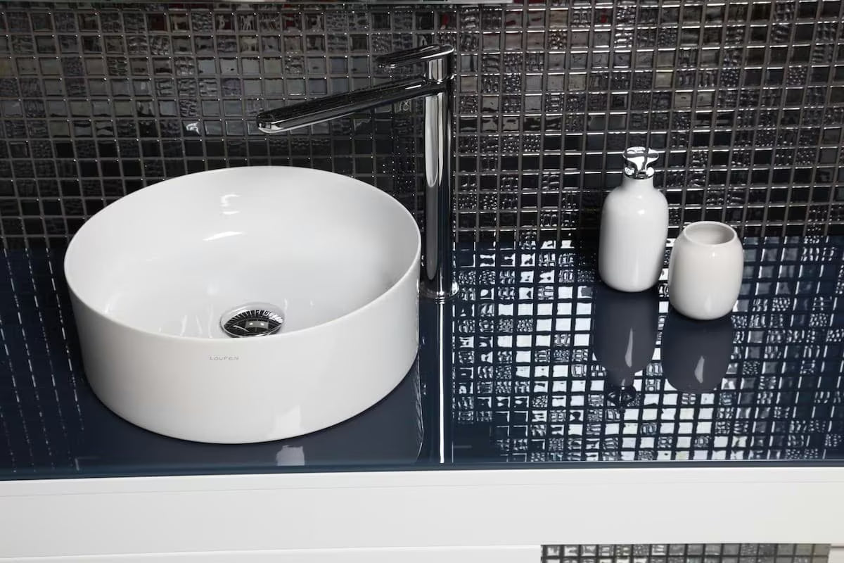 Paffoni Pavia visoka jednoručna baterija miješalica za umivaonik s odvodom u krom izvedbi