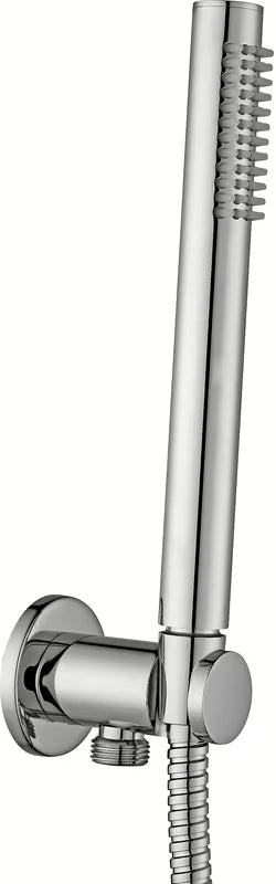 Kromirani podžbukni priključak s tuš setom Paffoni s ručnim tušem, crijevom i držačem