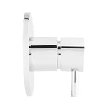 Podžbukni višesmjerni preusmjerivač Paffoni u krom izvedbi s jednim ulazom i tri izlaza.