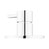 Podžbukni višesmjerni preusmjerivač Paffoni u krom izvedbi s jednim ulazom i tri izlaza.