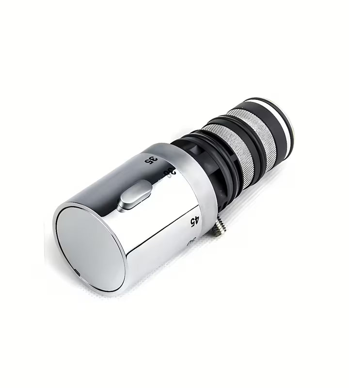 Kromirani zamjenski termostatska kartuša Paffoni pro termostatske miješalice iz serije Birillo.