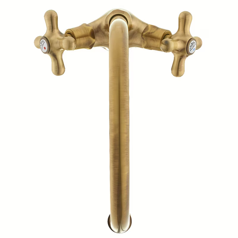 Paffoni Ricordi ventilna stojeća miješalica za sudoper s okretnim izljevom u brončanoj izvedbi.