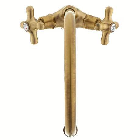 Paffoni Ricordi ventilna stojeća miješalica za sudoper s okretnim izljevom u brončanoj izvedbi.