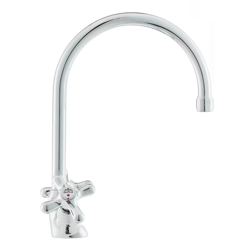 Paffoni Ricordi ventilna stojeća miješalica za sudoper s okretnim izljevom u krom izvedbi