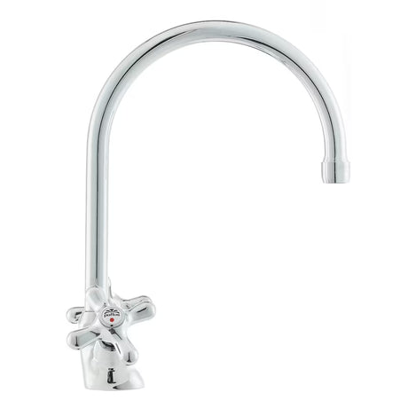 Paffoni Ricordi ventilna stojeća miješalica za sudoper s okretnim izljevom u krom izvedbi