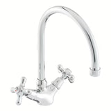 Paffoni Ricordi ventilna stojeća miješalica za sudoper s okretnim izljevom u krom izvedbi