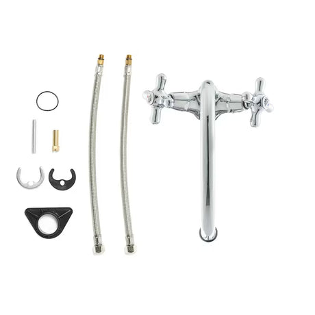 Paffoni Ricordi ventilna stojeća miješalica za sudoper s okretnim izljevom u krom izvedbi