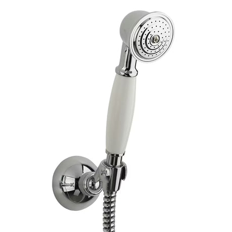 Zidna miješalica za tuš Paffoni Ricordi u kromu s ventilskim upravljanjem u retro dizajnu