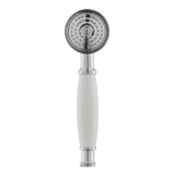 Kromirani ručni tuš Paffoni Ricordi u retro dizajnu, promjera Ø 5,3 cm.