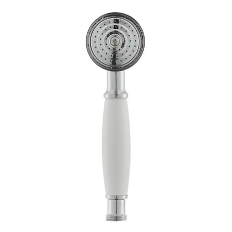 Kromirani ručni tuš Paffoni Ricordi u retro dizajnu, promjera Ø 5,3 cm.