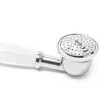 Kromirani ručni tuš Paffoni Ricordi u retro dizajnu, promjera Ø 5,3 cm.