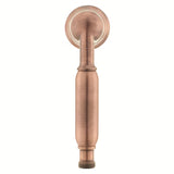 Ručni tuš Paffoni Ricordi u retro dizajnu, u bakrenoj izvedbi, s promjerom glave 5,3 cm.