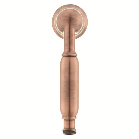 Ručni tuš Paffoni Ricordi u retro dizajnu, u bakrenoj izvedbi, s promjerom glave 5,3 cm.