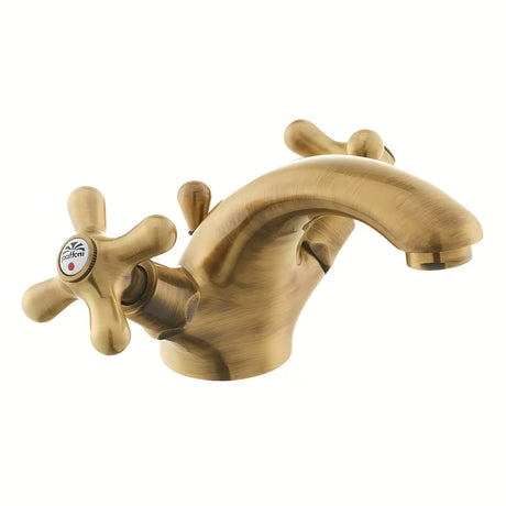 Paffoni Ricordi ventilna stojeća miješalica za umivaonik u brončanoj izvedbi s retro dizajnom