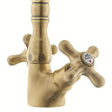 Paffoni Ricordi ventilna stojeća miješalica za umivaonik s odvodom u brončanoj izvedbi