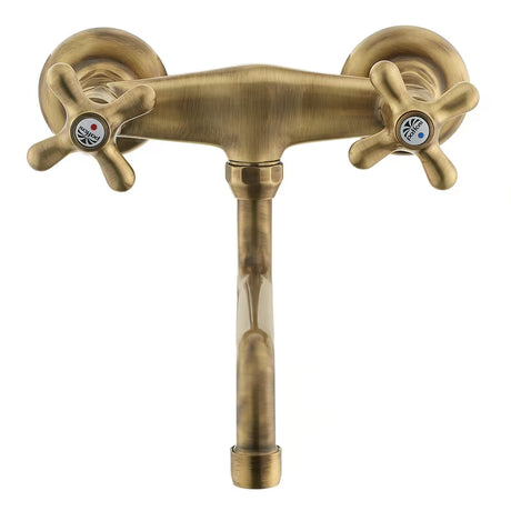 Paffoni Ricordi zidna ventilna miješalica za umivaonik u brončanoj izvedbi s okretnim izljevom