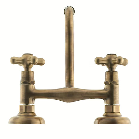 Paffoni Ricordi zidna ventilna miješalica za umivaonik u brončanoj izvedbi s okretnim izljevom