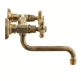 Paffoni Ricordi zidna ventilna miješalica za umivaonik u brončanoj izvedbi s okretnim izljevom