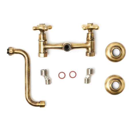 Paffoni Ricordi zidna ventilna miješalica za umivaonik u brončanoj izvedbi s okretnim izljevom