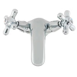 Kromirana ventilna stojeća miješalica za umivaonik Paffoni Ricordi s odvodom u retro dizajnu.