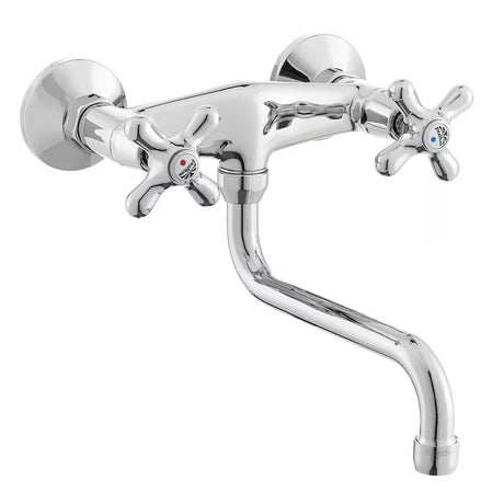 Paffoni Ricordi zidna miješalica za umivaonik s ventilskim upravljanjem u krom izvedbi