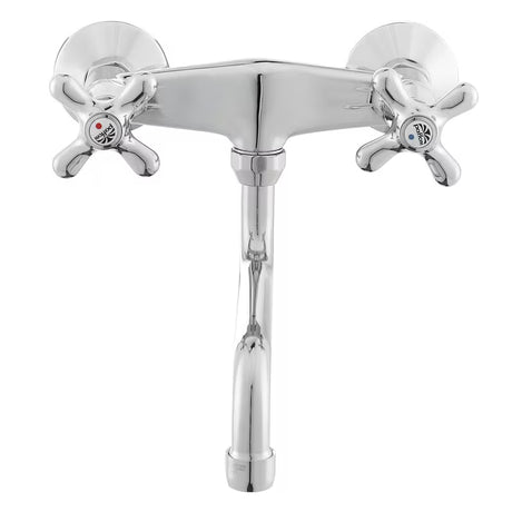 Paffoni Ricordi zidna miješalica za umivaonik s ventilskim upravljanjem u krom izvedbi