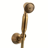 Paffoni Ricordi ventilna zidna miješalica za kadu s tuš setom u brončanoj izvedbi s tuš setom