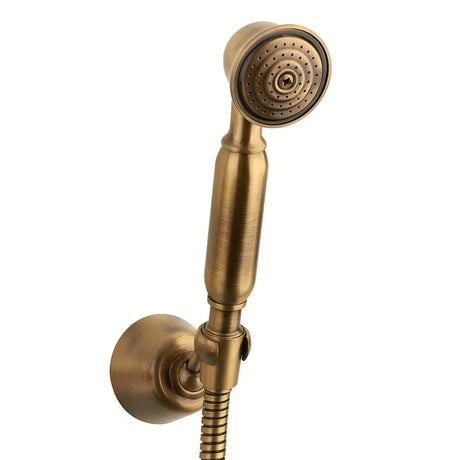 Paffoni Ricordi ventilna zidna miješalica za kadu s tuš setom u brončanoj izvedbi s tuš setom