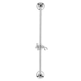 Tuš set Paffoni Ricordi u krom izvedbi s kliznim držačem tuševi u retro dizajnu.