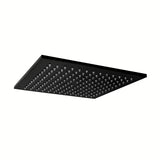 Mat crna nadglavni tuš Paffoni Syncro King 300 x 300 x 8 mm s okretnim zglobom i zaštitom protiv kamenca.