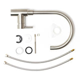 Paffoni Vallone nehrđajuća miješalica za sudoper Supersteel s okretnim izljevom