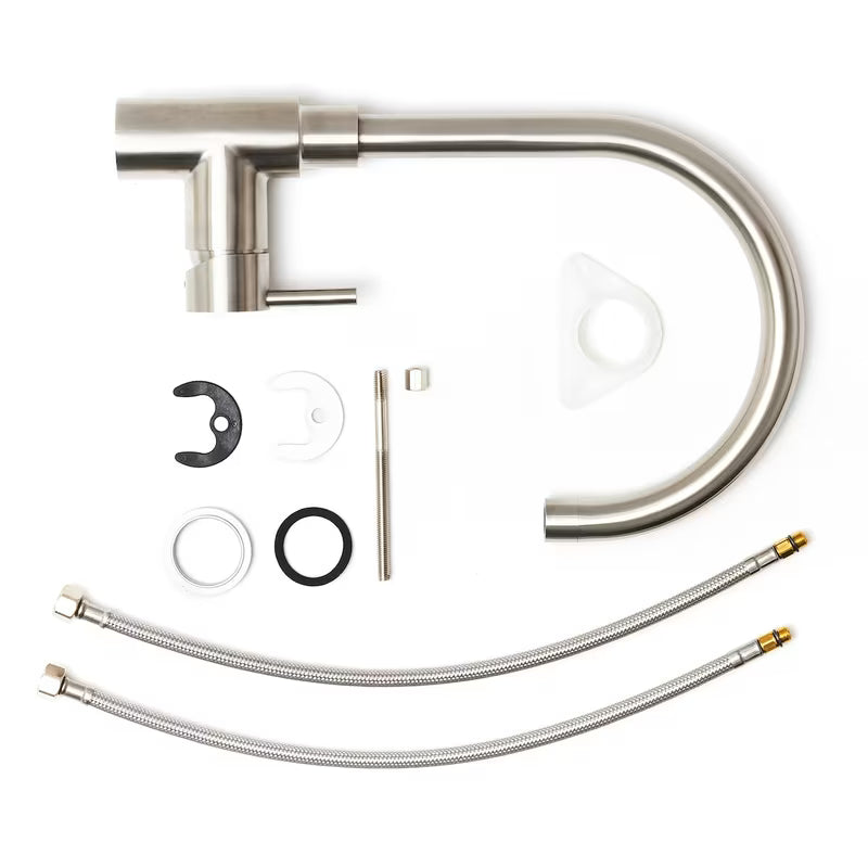 Paffoni Vallone nehrđajuća miješalica za sudoper Supersteel s okretnim izljevom