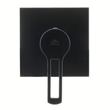 Podžbukna miješalica za tuš Paffoni Vallone u mat crnoj boji s ručicom i četvrtastom rozetom