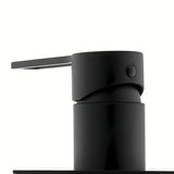 Podžbukna miješalica za tuš Paffoni Vallone u mat crnoj boji s ručicom i četvrtastom rozetom