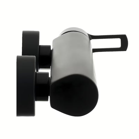 Zidna jednoručna baterija miješalica za tuš Paffoni Vallone u mat crnoj završnoj obradi.